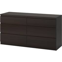 Ikea Kullen Black/Btrown Kommode 140x72cm