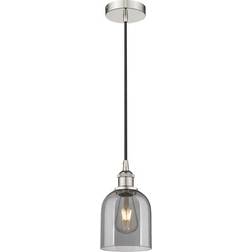 Innovations Lighting Edison Bella Polished Nickel/Light Smoke Pendant Lamp 5.5"