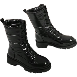 Shein New waterproof and non-slip winter boots for women with warm lining, outdoor sports shoes