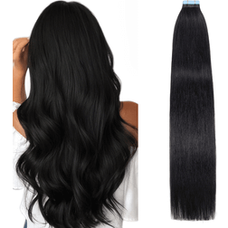 Shein Tape In Hair Extensions Human Hair Nature Black Inch Seamless Double Sided