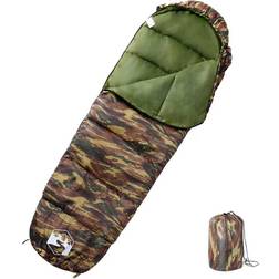 vidaXL (camouflage) Mummy Sleeping Bag for Adults Camping Hiking Sleeping Bag 3 Seasons