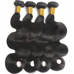 Shein Body Wave Natural Black Virgin Human Hair Bundles Extension Inch