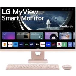 LG MyView 27" Full HD IPS 60Hz Smart Monitor with Wireless Keyboard and Mouse