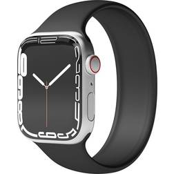 Vonmahlen Apple Watch 42/44/SE/45/46/49 mm Solo Loop Band Small Silikon Rem Svart