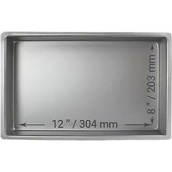 PME OBL08122 Aluminium Avlång 20 x 30 x 5 cm Djup Silver Kakform