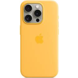 Apple Silicone Case with MagSafe for iPhone 15 Pro Sunshine