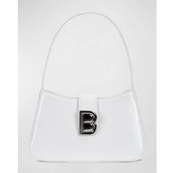 Brandon Blackwood Daphne Leather Shoulder Bag WHITE