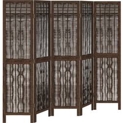 vidaXL 358661 Dark Brown Rumsavdelare 180x160cm 5st