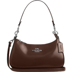 Coach Teri Shoulder Bag - Novelty Leather/Silver/Maple