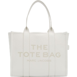 Marc Jacobs The Leather Large Tote Bag - Cotton/Silver