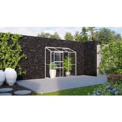 Vitavia Växthus Ida 1300 Alu/Glas Med Sockel Aluminium
