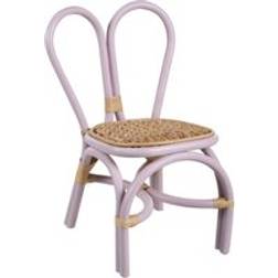 Beliani Kids Chair Boho Outdoor Indoor Rattan Seat
