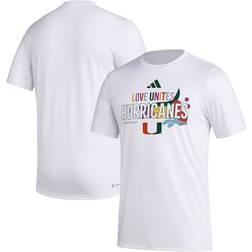 Adidas x Rich Mnisi Pride Collection White Miami Hurricanes Pregame Aeroready T-Shirt