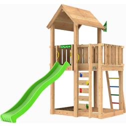 Jungle Gym Mansion Lektorn med Grön Rutschkana