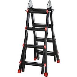 Homcom Telescoping Ladder 2320 x 500 x 500 mm Black