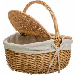 Alexandra House Living Willow Picnic Natural Basket 37cm