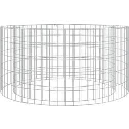 vidaXL Gabion För Eldstad Ø 100 cm Galvaniserat Järn