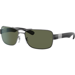 Ray-Ban Sonnenbrillen Gunmetal Fassung - Grün Glas Polarisiert