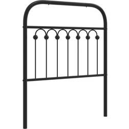 vidaXL Metal Black 80 cm Headboard 80cm