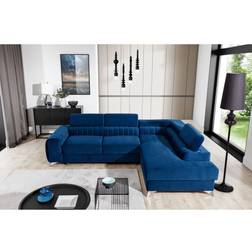 Ivy Bronx Aimantas Dark Blue Sofa 275cm 3 Seater