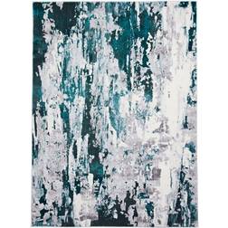 Think Rugs Faded Distressed Grey, Green, Silver 160x220cm