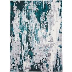Think Rugs Faded Distressed Silver, Green, Grey 160x220cm