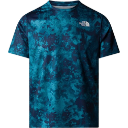 The North Face 24/7 Printed T-shirt Men - Midnight Teal Micro Halfdome Print