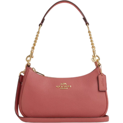 Coach Teri Shoulder Bag - Pebbled Leather/Gold/Taffy