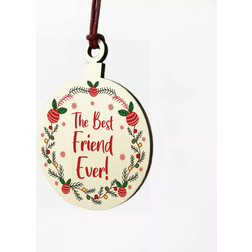 Red Ocean Best Friend Bauble Multicolour Christmas Tree Ornament 10cm