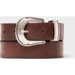Saddler Mika Antique Silver Herr Bälte Från Magasin Dk.Brown (95cm)