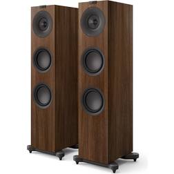 KEF Q7 META Floorstanding Speakers - Walnut