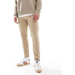 JJ Rebel Slim Chino Trousers - Beige/Neutral