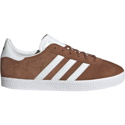 adidas Junior Gazelle - Preloved Brown/Cloud White/Gold Metallic