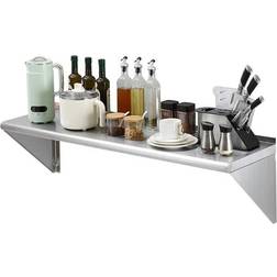 Furnorama ZX9VEVO3545 Stainless Steel Wall Shelf 48"