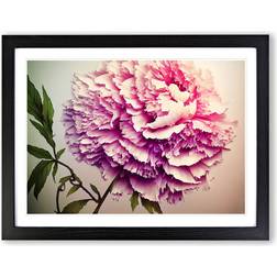 Marlow Home Co. Joyous Peony Flower Black Framed Art 34x46cm