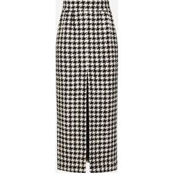 Dolce & Gabbana Long macro-houndstooth skirt multicolor