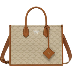 MCM Himmel Tote in Lauretos Medium - Beige/Oatmeal