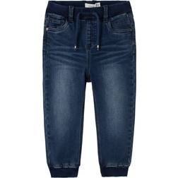 Name It Fleece Round Fit Jeans - Dark Blue Denim (13232550)