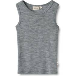 Wheat Melange Grey Wool Undertrøje Iggy år/110