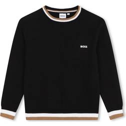 BOSS Kid's Logo Knitted Sweater - Black