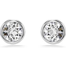 Swarovski Imber Ohrstecker Rundschliff - Weiß/Rhodiniert