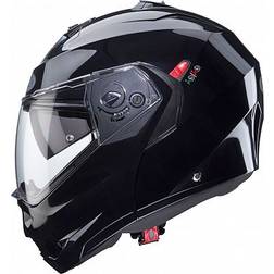 Caberg duke x smart gloss black modular motorcycle helmet