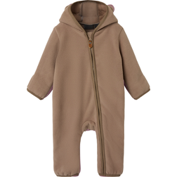 Name It Baby Fleece Wholesuit - Desert Taupe