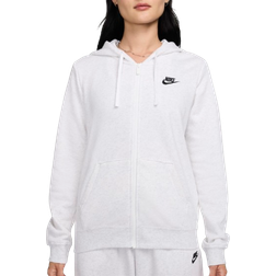 Nike Sportswear Club Fleece Women's Full-Zip Hoodie - Birch Heather/Black