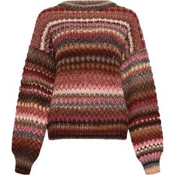 Noella Gio Knit Sweater - Rust Mix