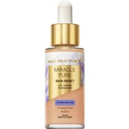 Max Factor Miracle Pure Skin Reset Serum Foundation Fair To Light 30ml