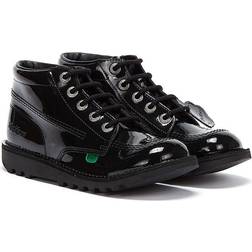 Kickers Youth Kick Hi Black Patent