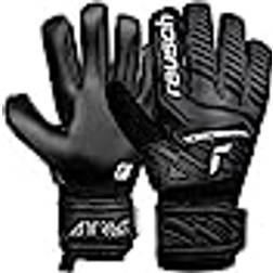 reusch Attrakt unisex målvaktshandskar för män med yttre söm snitt och solid beläggning, lämpliga för alla spelområden, fotbollshandskar för vuxna, svart