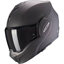 Scorpion Exo-Tech Evo Solid Matt Anthracite Modular Helmet Grey