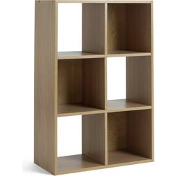 Argos Home Squares 6 Cube Oak Book Shelf 91cm